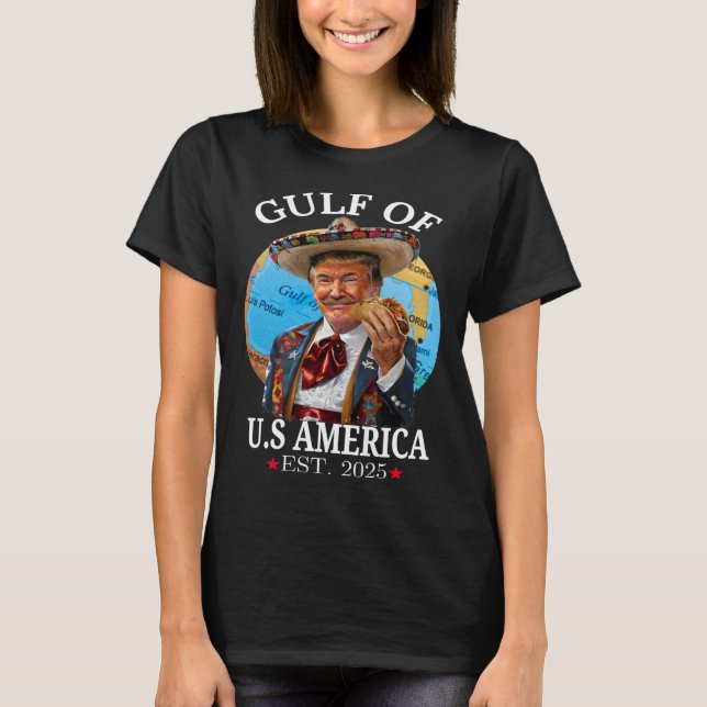Camiseta Funny Trump Golfo Dos Eua América 2025 Trump Merch (Frente)