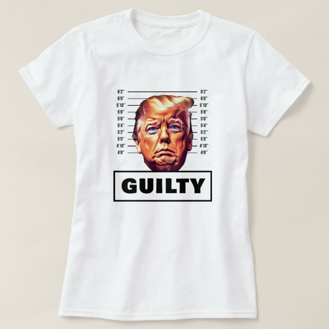 Camiseta Funny Trump Guilty (Frente do Design)