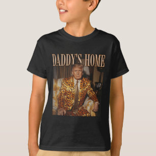 Camiseta Funny Trump Leopard Daddys Home, Trump 2024