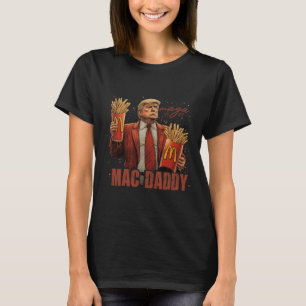 Camiseta Funny Trump Mcdon 2024 Fast Comida Mac Pai Hamburg