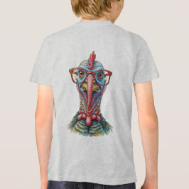 Camiseta Funny Turkey in Glasses Cartoon Fun