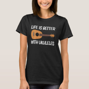 Camiseta Funny Ukulele For Men Women Hawaiai Instrumento Pl