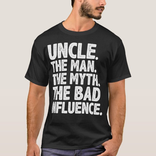 Camiseta Funny Uncle Design For Uncle Men First Time Uncle  (Frente)