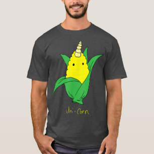 Camiseta Funny Unicorn, Corn Cob Vegetarian Geek, Zany Bra