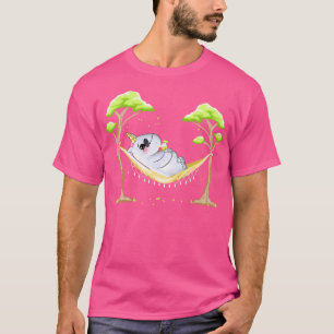 Camiseta Funny Unicorn em Hammock com óculos de sol que dão