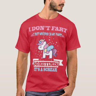 Camiseta Funny Unicorn Fart Humor