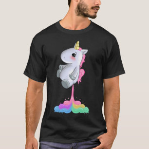 Camiseta Funny Unicorn peidando Rainbow Colors Fart Gift an