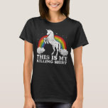 Camiseta Funny Unicorn This Is My Killing Distressed Vintag<br><div class="desc">Funny Unicorn This Is My Killing Distressed Vintage 1230</div>
