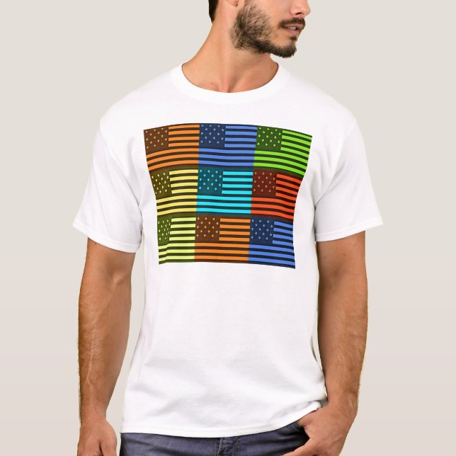 Camiseta Funny USA Flag (Frente)