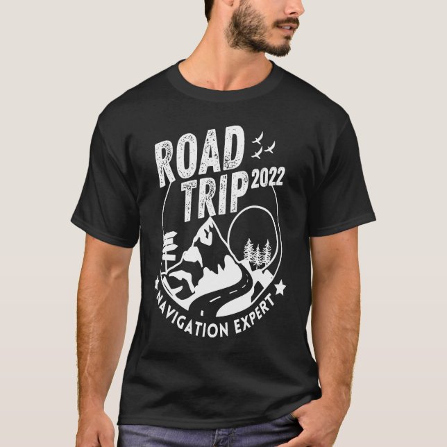 Camiseta Funny Vacay Family Road Trip 2022 Navigation Exper (Frente)