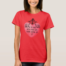 Camiseta Funny Valentine pink heart