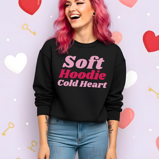 Camiseta Funny Valentine Soft Hoodie Cold Heart Sweatshirt (Criador carregado)
