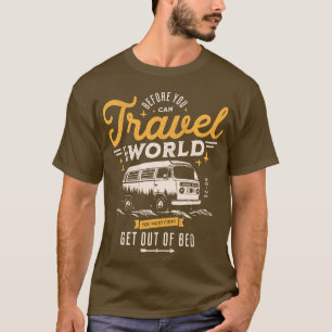 Camiseta Funny Van Viagem Camping Wanderlust Life