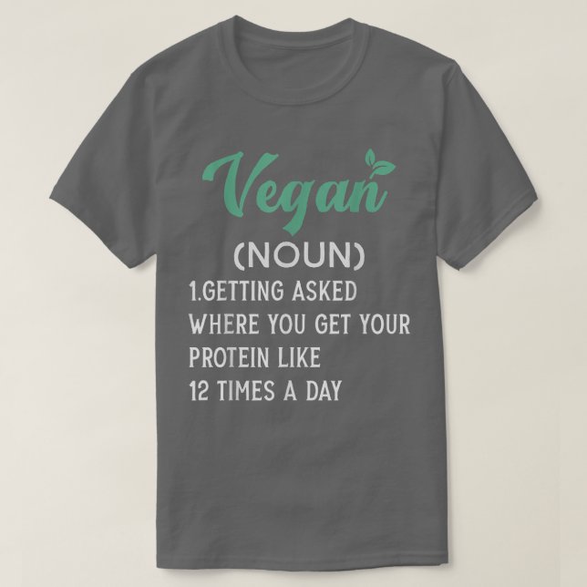 Camiseta Funny Vegan Definition Vegetarian Workout G (Frente do Design)