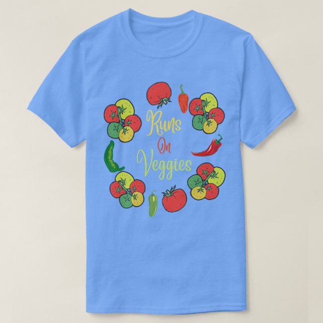 Camiseta Funny Vegan Executa Veggies Vegetariana (Frente do Design)