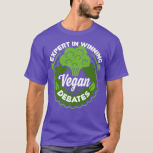 Camiseta Funny Vegan Gift Epert Em Ganhar Debates Vegan Ve