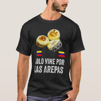Camiseta Funny Venezuela Flag Comida Venezolana Arepas Band