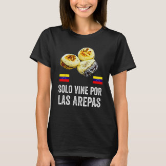 Camiseta Funny Venezuela Flag Comida Venezolana Arepas Band