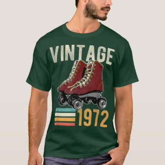 Camiseta Funny Vintage 1972 Roller Skate 50º aniversário 50