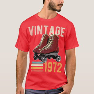 Camiseta Funny Vintage 1972 Roller Skate 50º aniversário 50