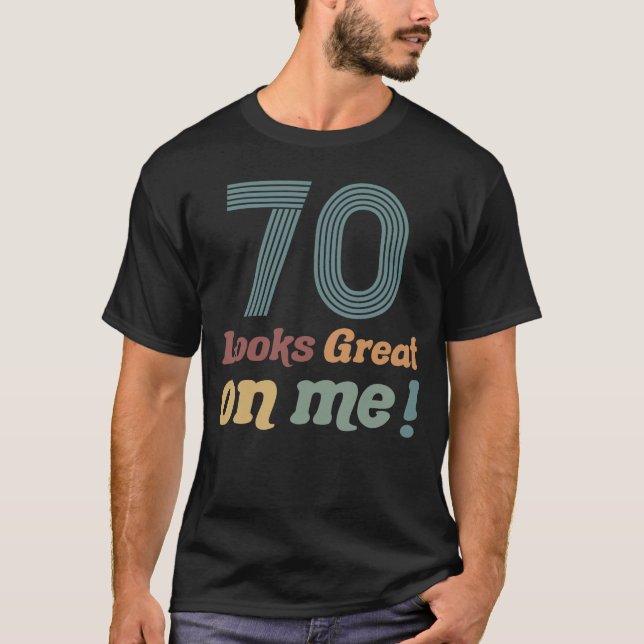 Camiseta Funny Vintage 70 Birthday (Frente)