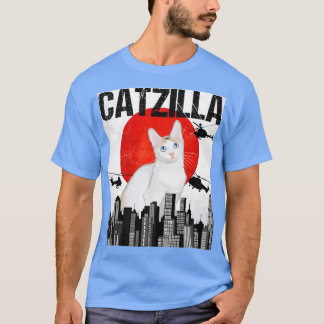 Camiseta Funny Vintage Japanese Catzilla Japanese Bobtail C