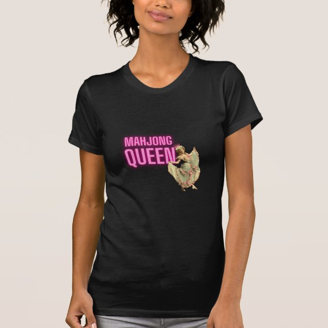 Camiseta Funny Vintage Mahjong Queen (Frente)