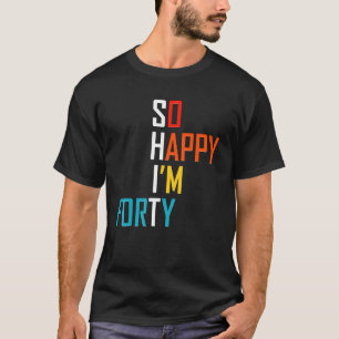 Camiseta Funny Vintage Retro aniversário de 40 anos 1979 40