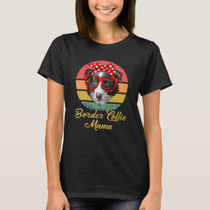 Camiseta Funny Vintage Retro Border Collie Mama Gift Dog