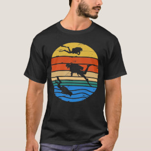 Camiseta Funny Vintage Scuba Dive Merge Gear Underwater Di