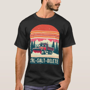 Camiseta Funny Vintage Snowplow Driver Winter Ice Sno