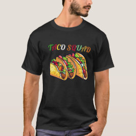 Camiseta Funny Vintage Taco Squad Comida mexicana