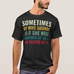 Camiseta Funny Vinyl Lover Hus Vinyl Records