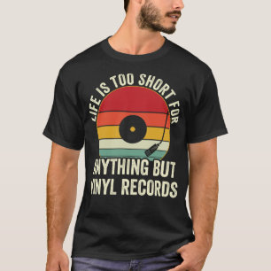 Camiseta Funny Vinyl Records Coletando amante de LP