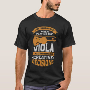 Camiseta Funny Viola Player Music Instrumento Violista Pres