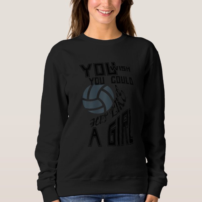 Camiseta Funny Volleyball Youth Player You Wish You Hit Lik (Frente)