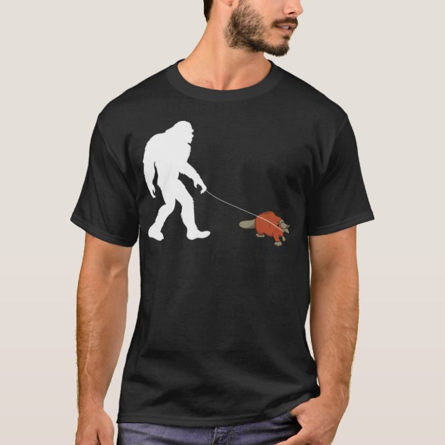 Camiseta Funny Walking Platypus black labradores boston ter (Frente)
