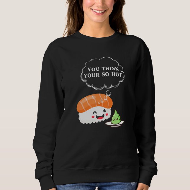 Camiseta Funny Wasabi Tee Sushi Musubi - Comida Espicosa Ja (Frente)