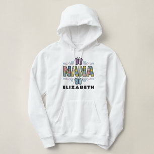 Camiseta Funny Watercolor Floral Nana Personalizada