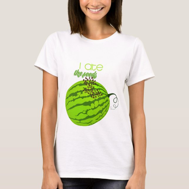 Camiseta Funny Watermelon - Eu Comi As Sementes (Frente)