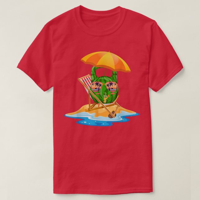 Camiseta Funny Watermelon Kettlebell Powerinclusive Worksho (Frente do Design)
