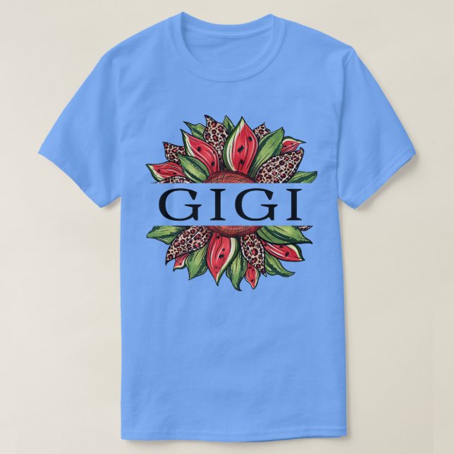 Camiseta Funny Watermelon Sunflower Gigi National Watermelo (Frente do Design)