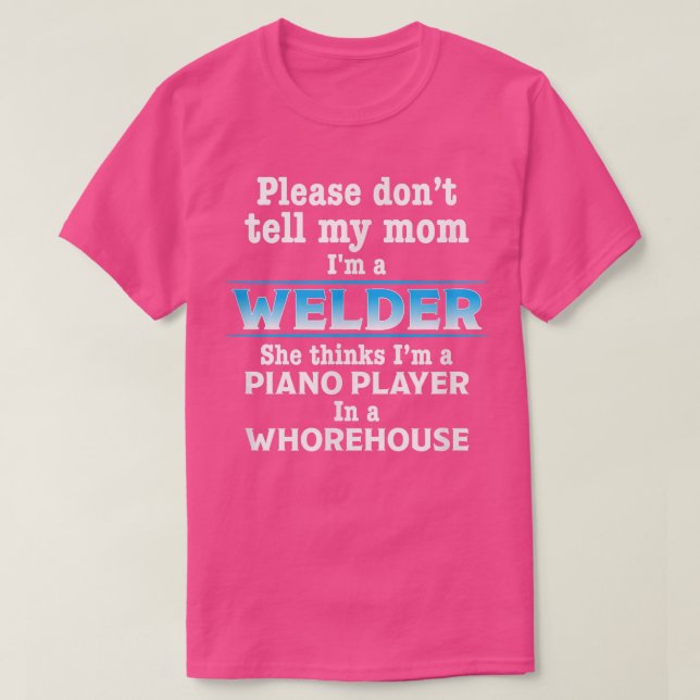 Camiseta Funny Welder Welder T  (Frente do Design)