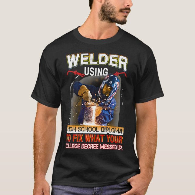 Camiseta Funny Welding Tee Proud Gift Premium (Frente)