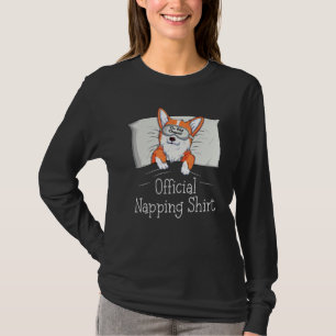 Camiseta Funny Welsh Corgi Power Napper Cachorro Sobrevoand