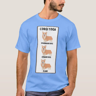 Camiseta Funny Welsh Corgi Yoga Bobo Pet Owner Plank