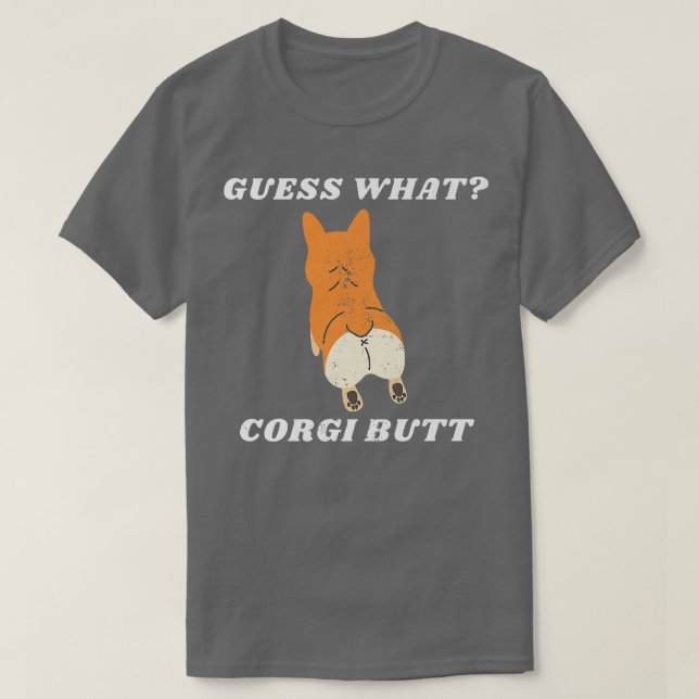 Camiseta Funny Welsh Corgis Dog Fans Kawaii Adivinha Que Co (Frente do Design)