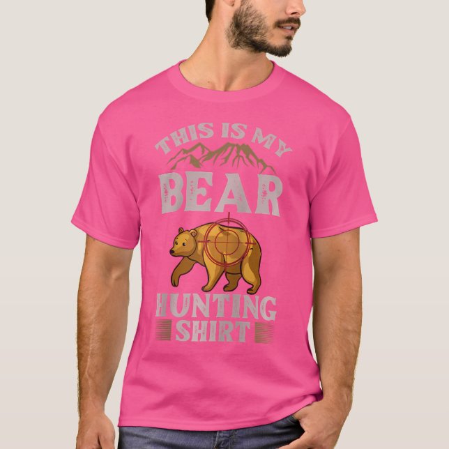 Camiseta Funny Wildlife Animals Hunt 	 Baseball (Frente)