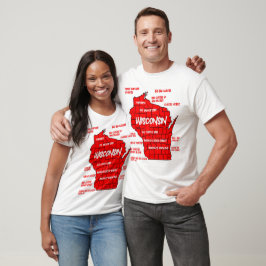Camiseta Funny Wisconsin design