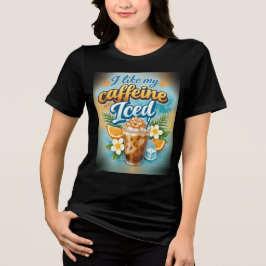 Camiseta Funny Womens Iced Coffee Lovers 